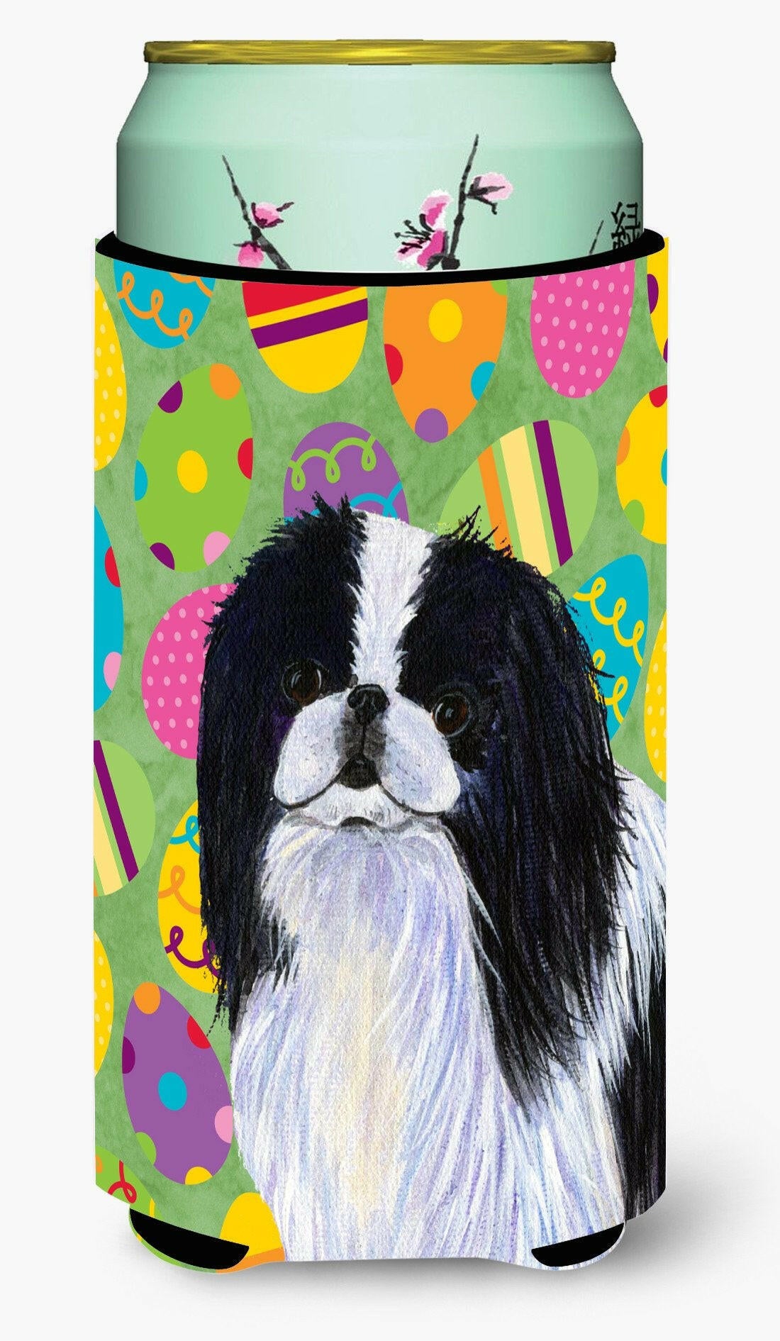 Japanese Chin Easter Eggtravaganza  Tall Boy Beverage Insulator Beverage Insulator Hugger by Caroline's Treasures