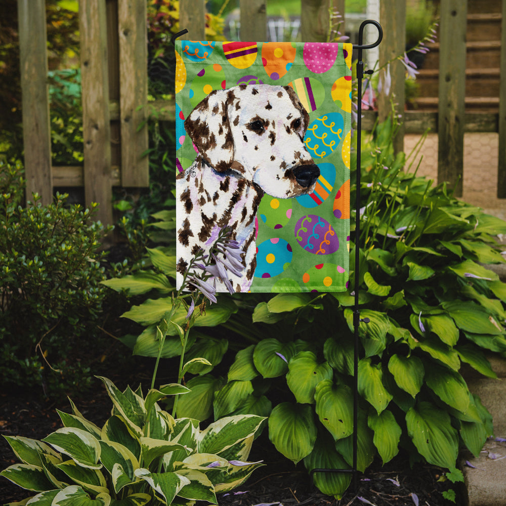 Dalmatian Easter Eggtravaganza Flag Garden Size  the-store.com.