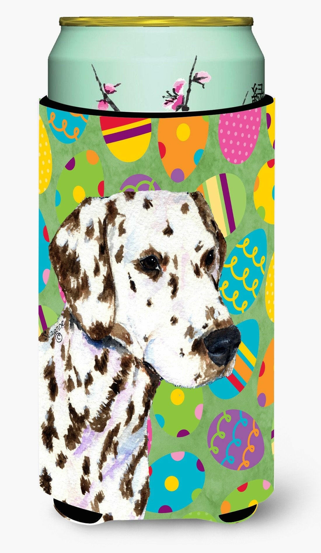 Dalmatian Easter Eggtravaganza  Tall Boy Beverage Insulator Beverage Insulator Hugger by Caroline's Treasures