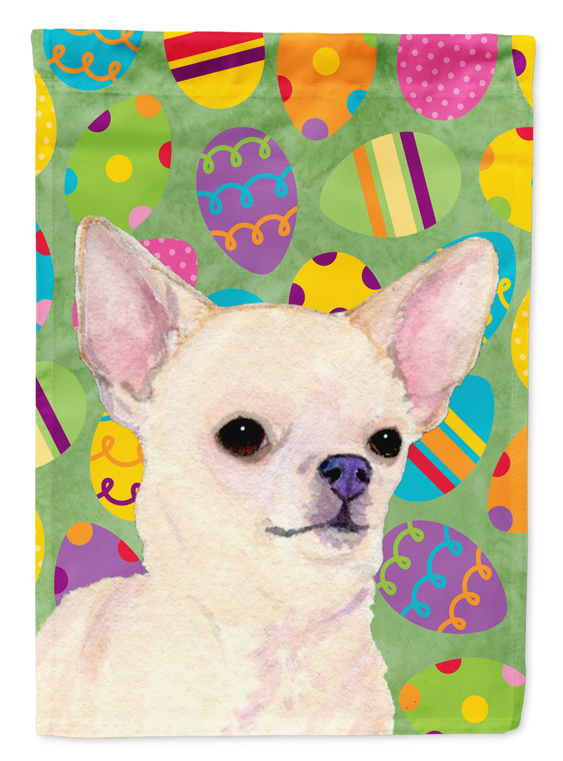 Chihuahua Easter Eggtravaganza Flag Garden Size  the-store.com.