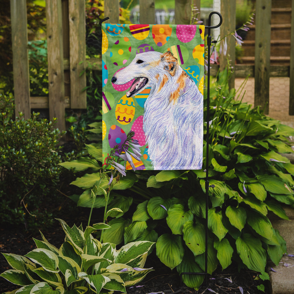 Borzoi Easter Eggtravaganza Flag Garden Size  the-store.com.