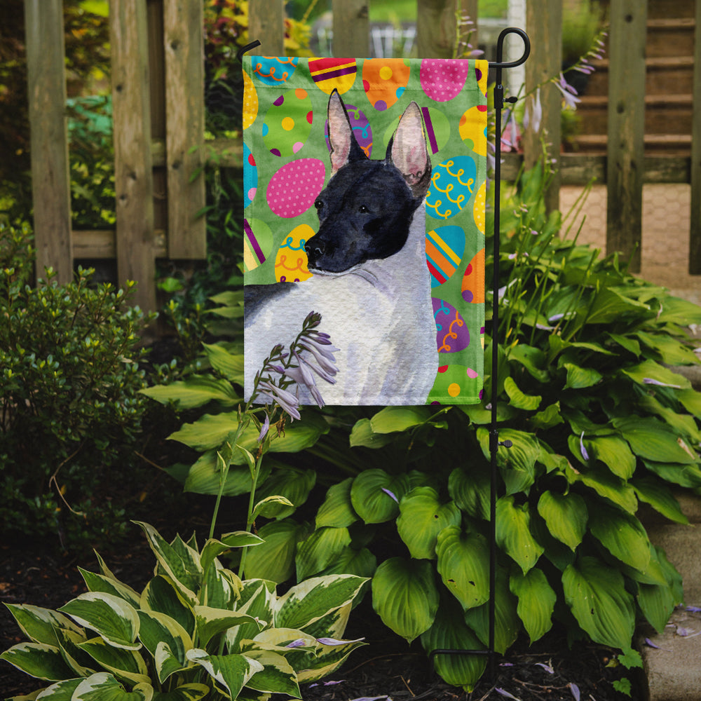 Rat Terrier Easter Eggtravaganza Flag Garden Size  the-store.com.