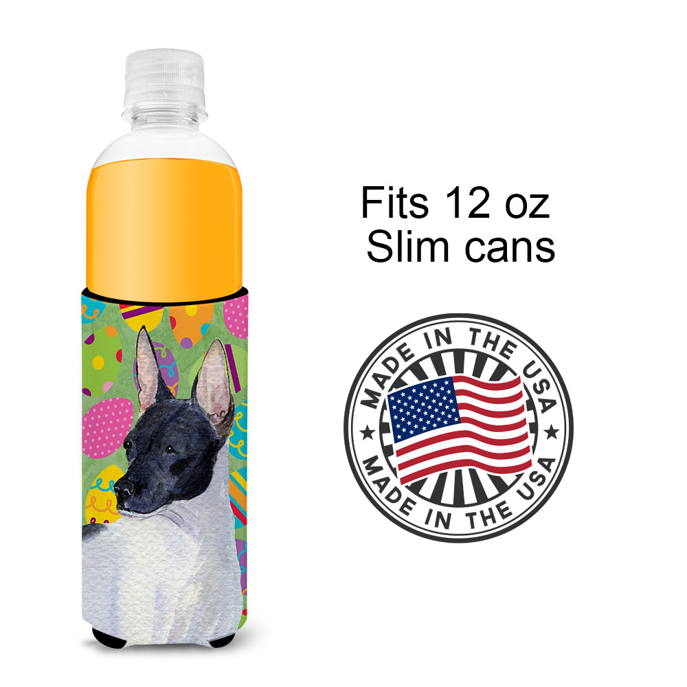 Rat Terrier Easter Eggtravaganza Ultra Beverage Insulators for slim cans SS4825MUK.