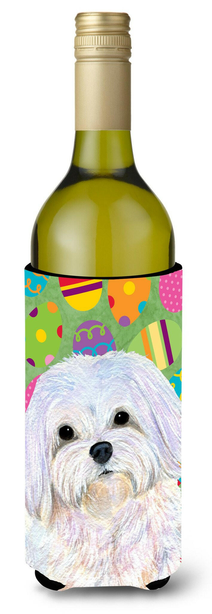 Maltese Easter Eggtravaganza Wine Bottle Beverage Insulator Beverage Insulator Hugger SS4827LITERK by Caroline's Treasures