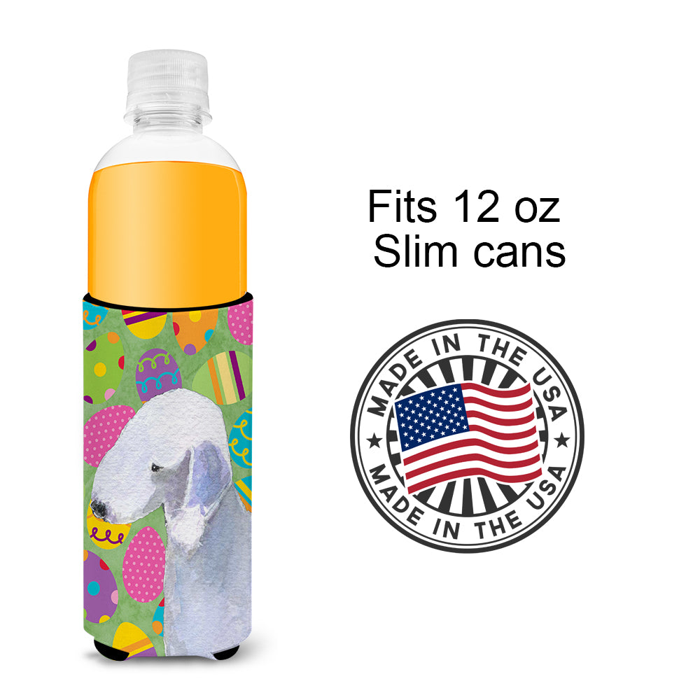 Bedlington Terrier Easter Eggtravaganza Ultra Beverage Insulators for slim cans SS4828MUK.