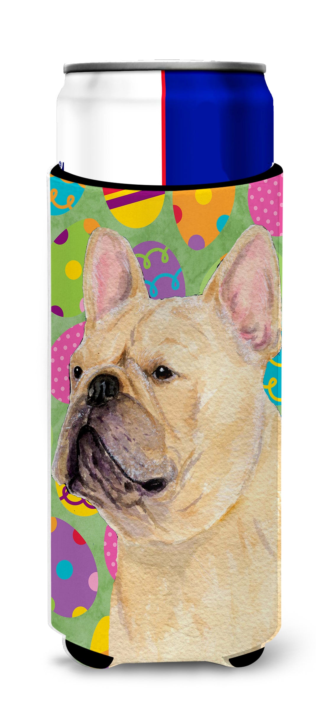 French Bulldog Easter Eggtravaganza Ultra Beverage Insulators for slim cans SS4830MUK.