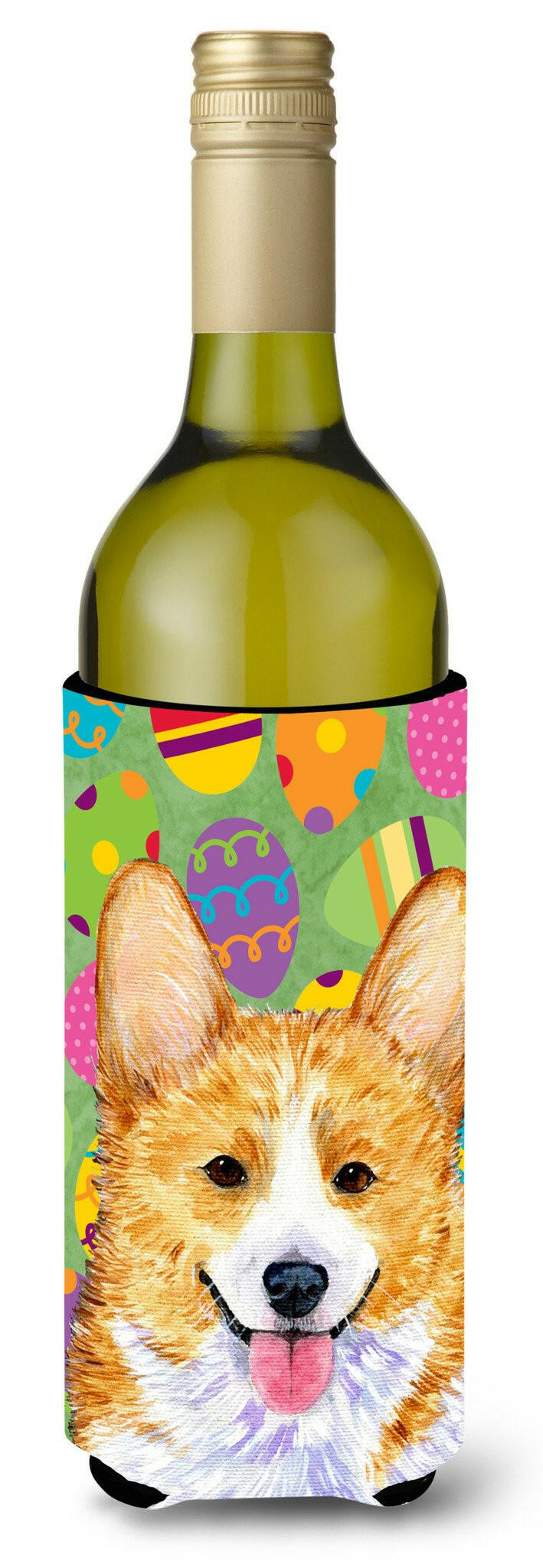 Corgi Easter Eggtravaganza Wine Bottle Beverage Insulator Beverage Insulator Hugger SS4831LITERK by Caroline's Treasures