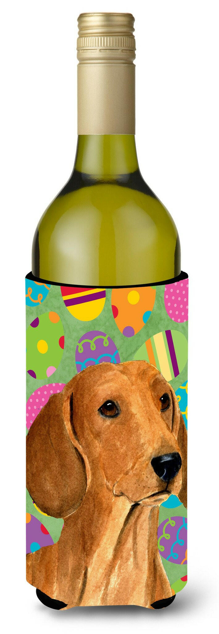 Dachshund Easter Eggtravaganza Wine Bottle Beverage Insulator Beverage Insulator Hugger SS4832LITERK by Caroline&#39;s Treasures