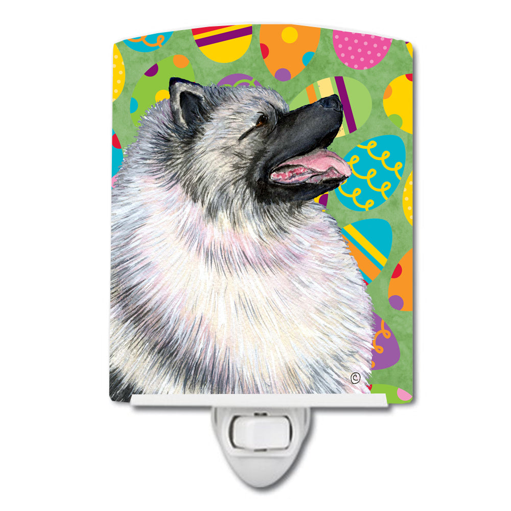 Keeshond Easter Eggtravaganza Ceramic Night Light SS4833CNL - the-store.com