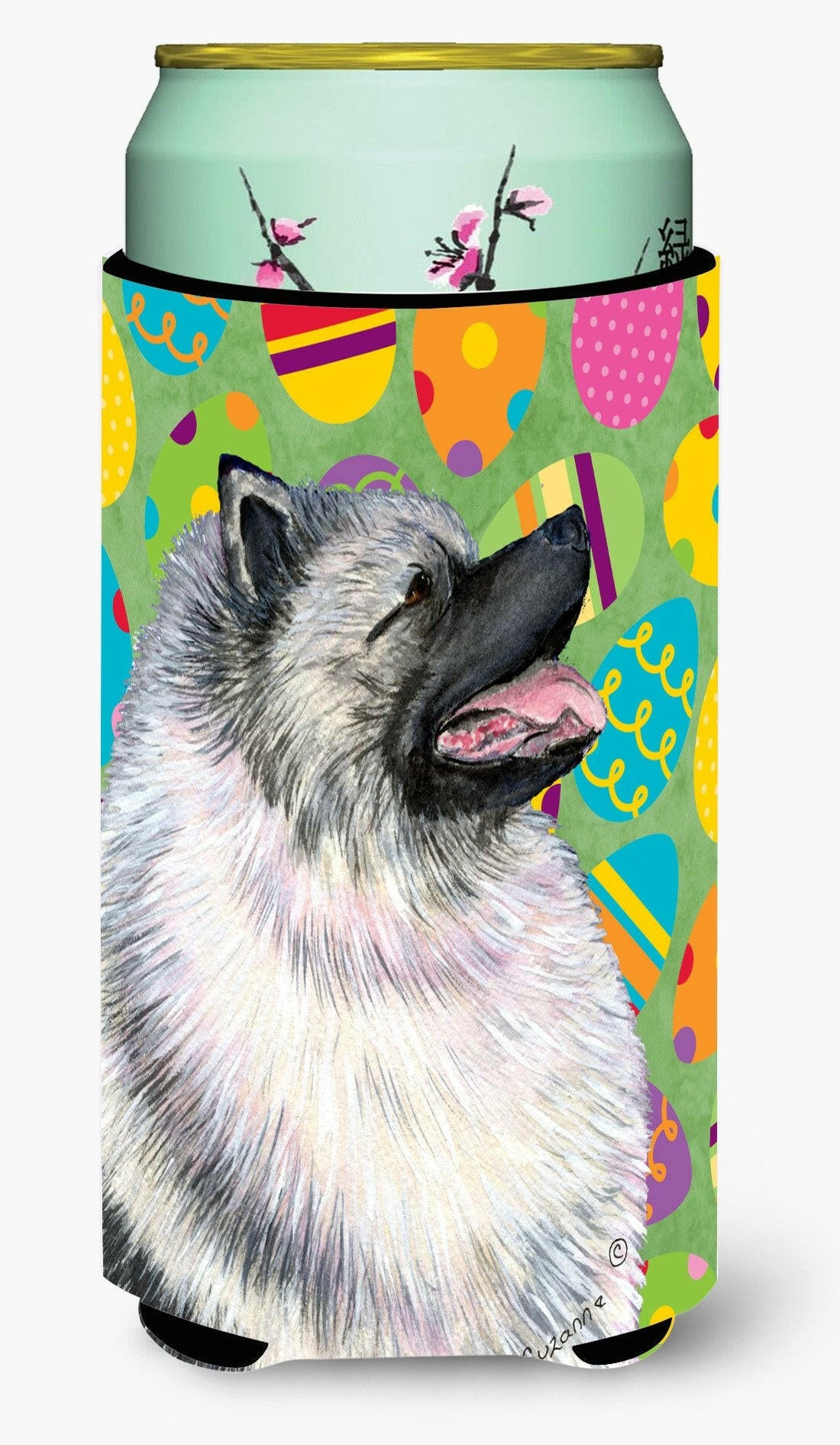 Keeshond Easter Eggtravaganza  Tall Boy Beverage Insulator Beverage Insulator Hugger by Caroline's Treasures