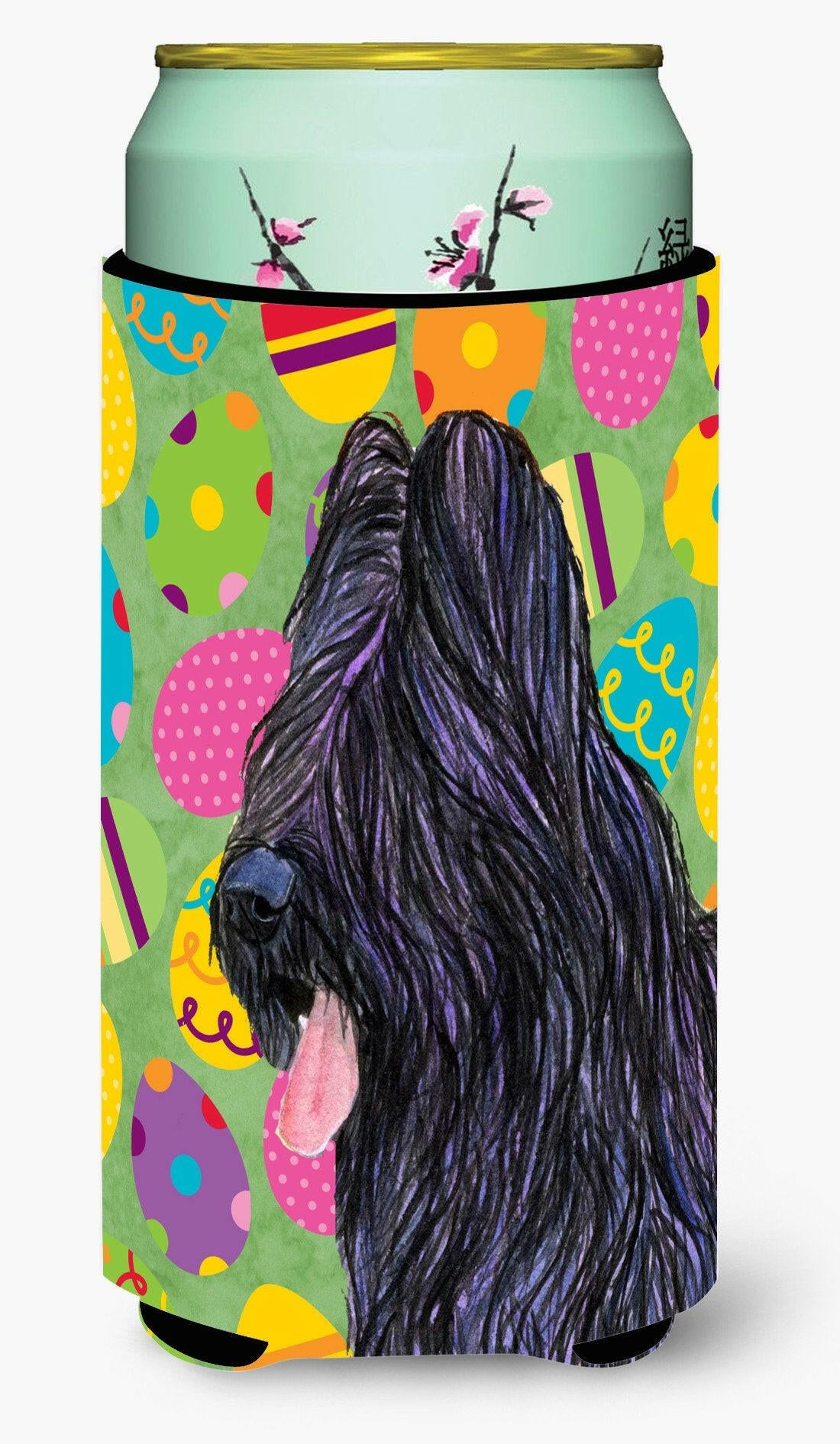 Briard Easter Eggtravaganza  Tall Boy Beverage Insulator Beverage Insulator Hugger by Caroline's Treasures