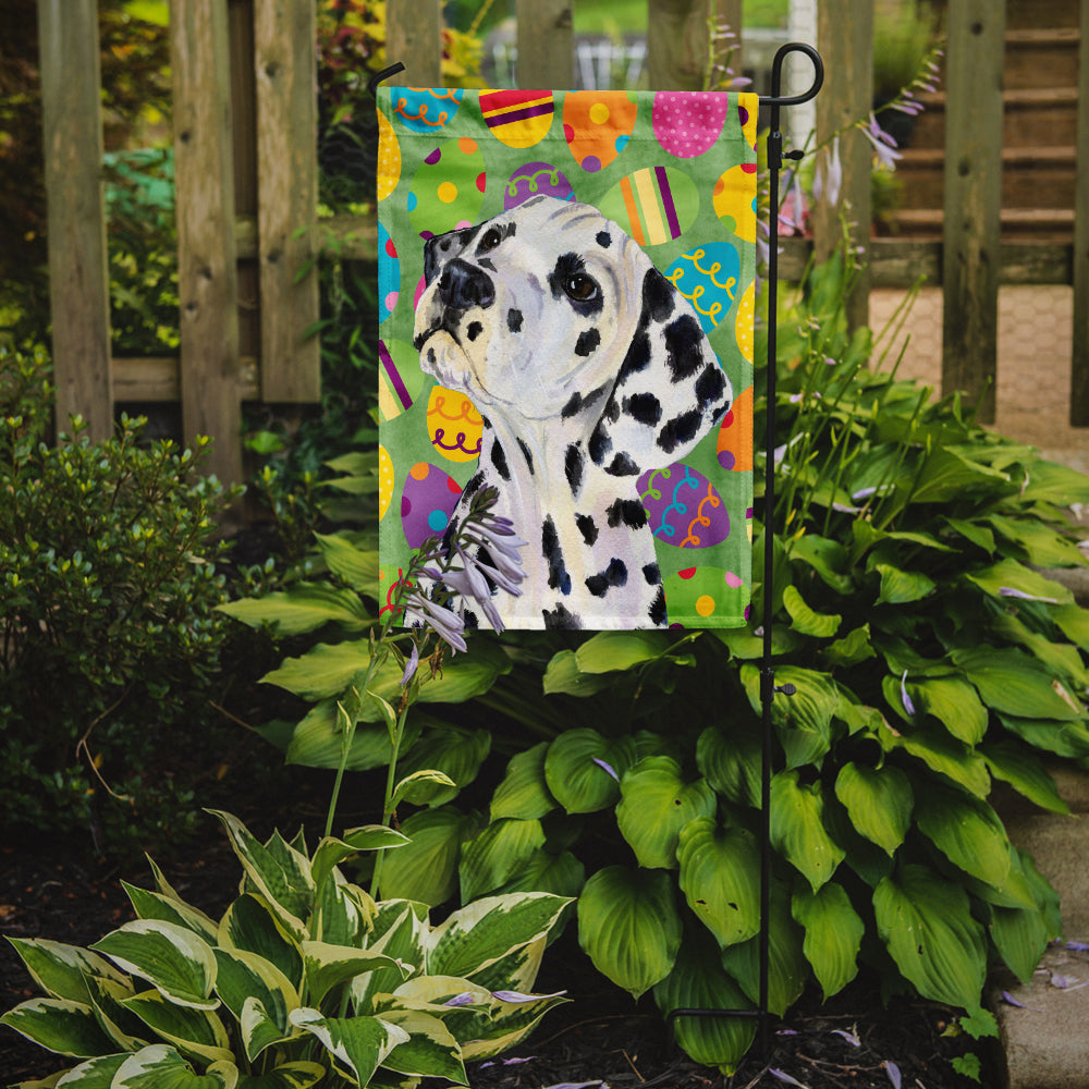 Dalmatian Easter Eggtravaganza Flag Garden Size  the-store.com.