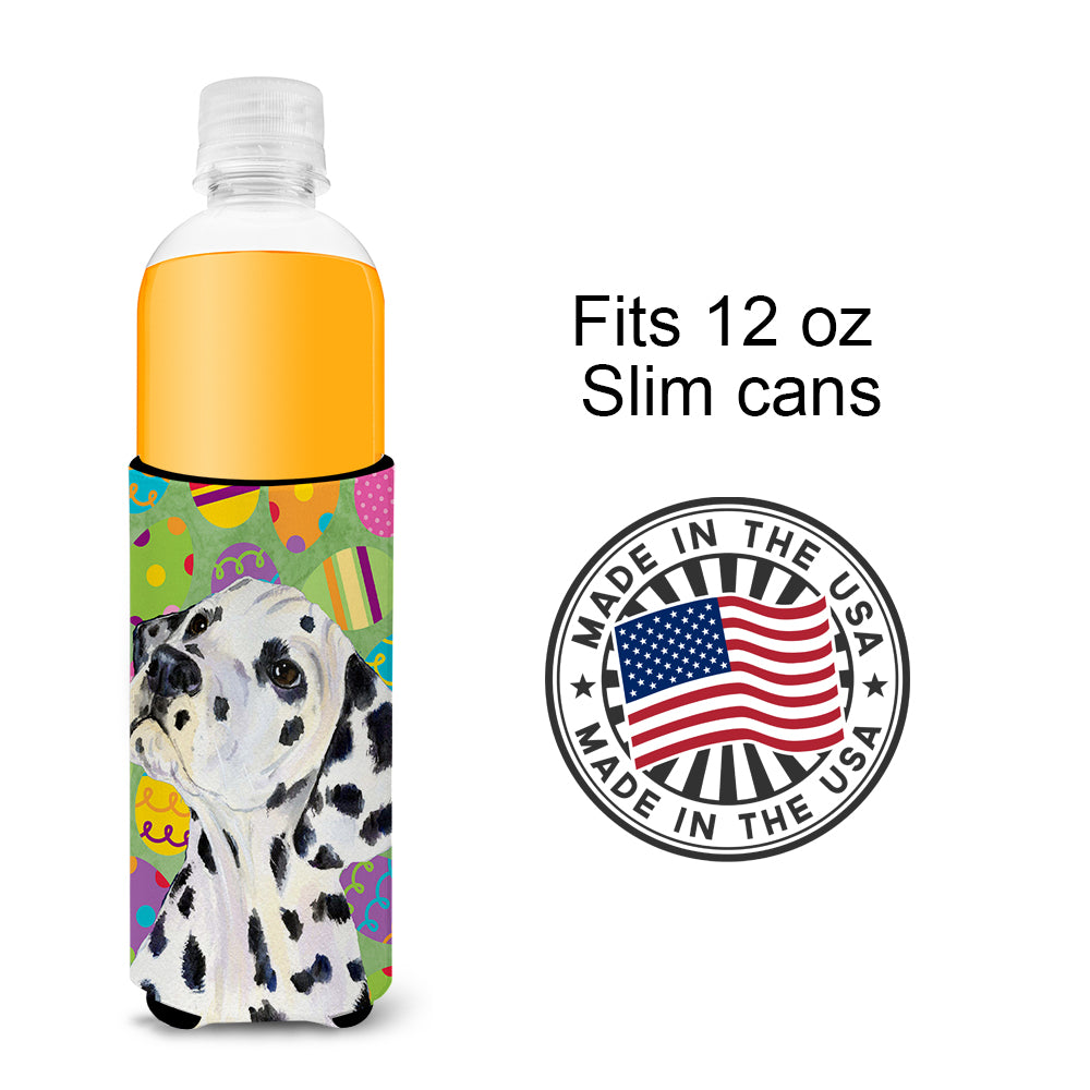 Dalmatian Easter Eggtravaganza Ultra Beverage Insulators for slim cans SS4837MUK.