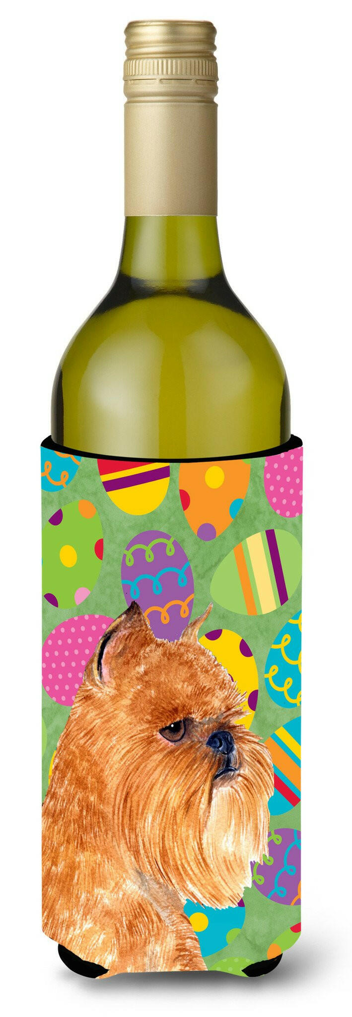 Brussels Griffon Easter Eggtravaganza Wine Bottle Beverage Insulator Beverage Insulator Hugger SS4839LITERK by Caroline&#39;s Treasures