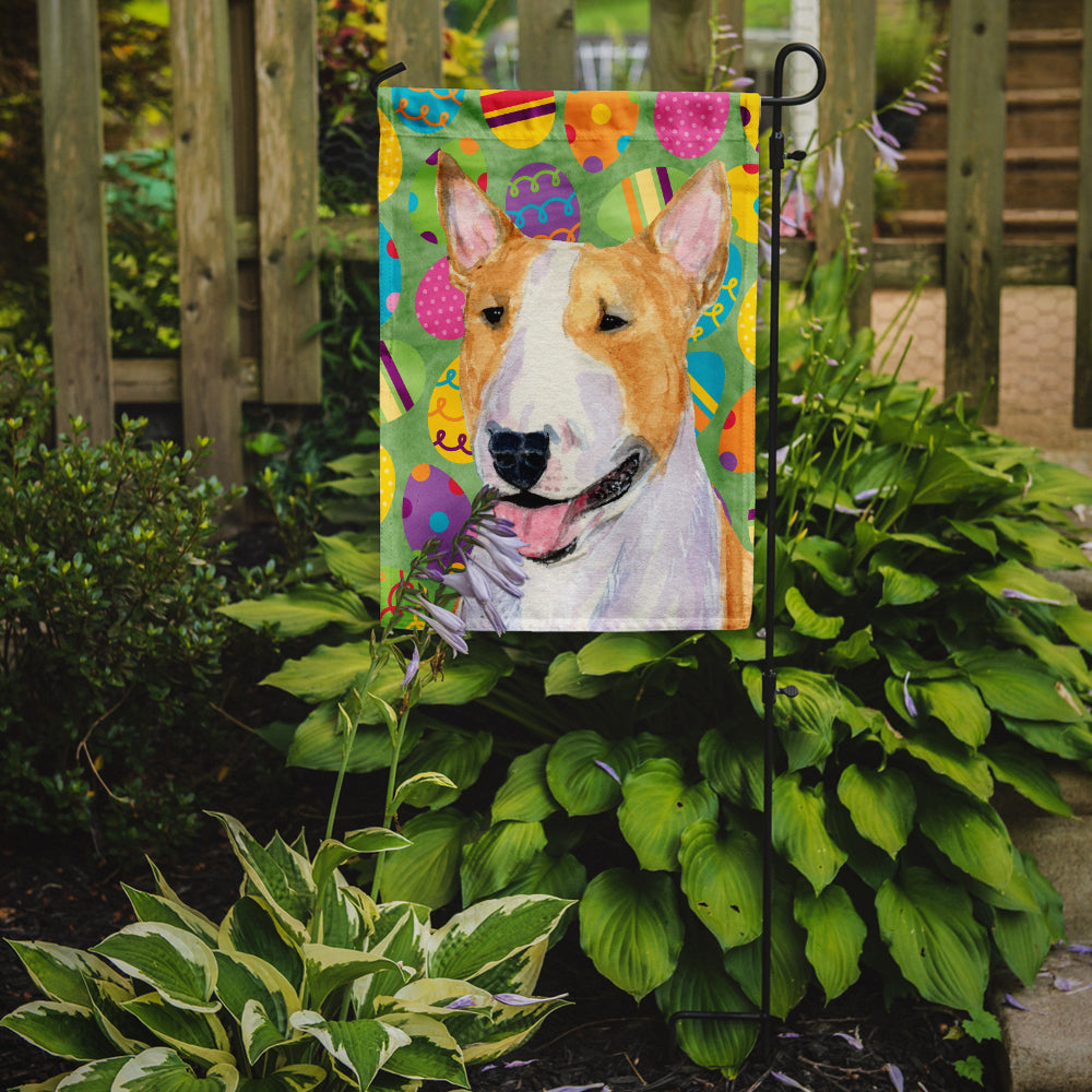 Bull Terrier Easter Eggtravaganza Flag Garden Size  the-store.com.