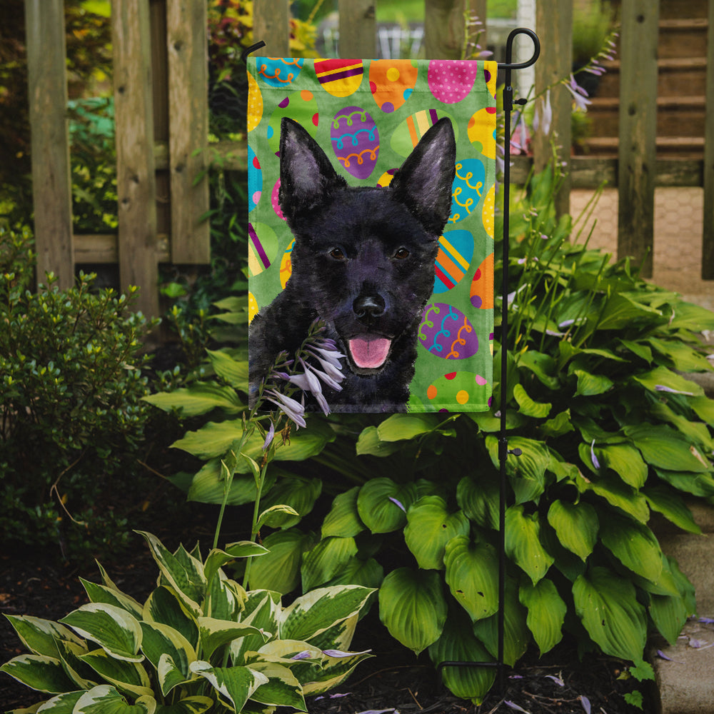 Australian Kelpie Easter Eggtravaganza Flag Garden Size  the-store.com.