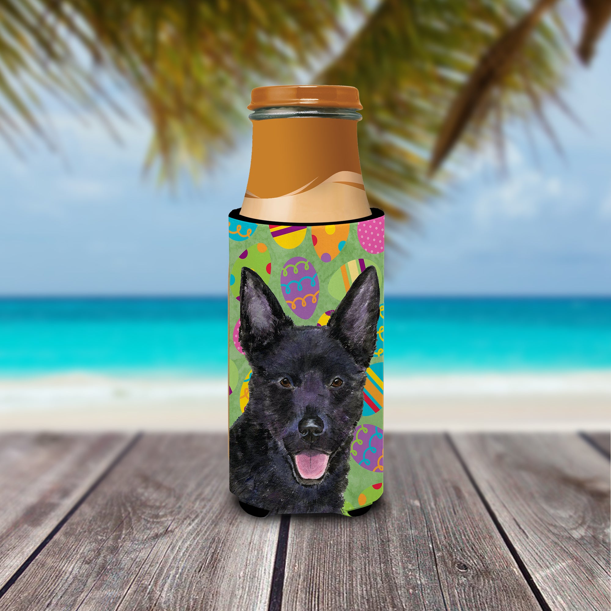 Australian Kelpie Easter Eggtravaganza Ultra Beverage Insulators for slim cans SS4843MUK.