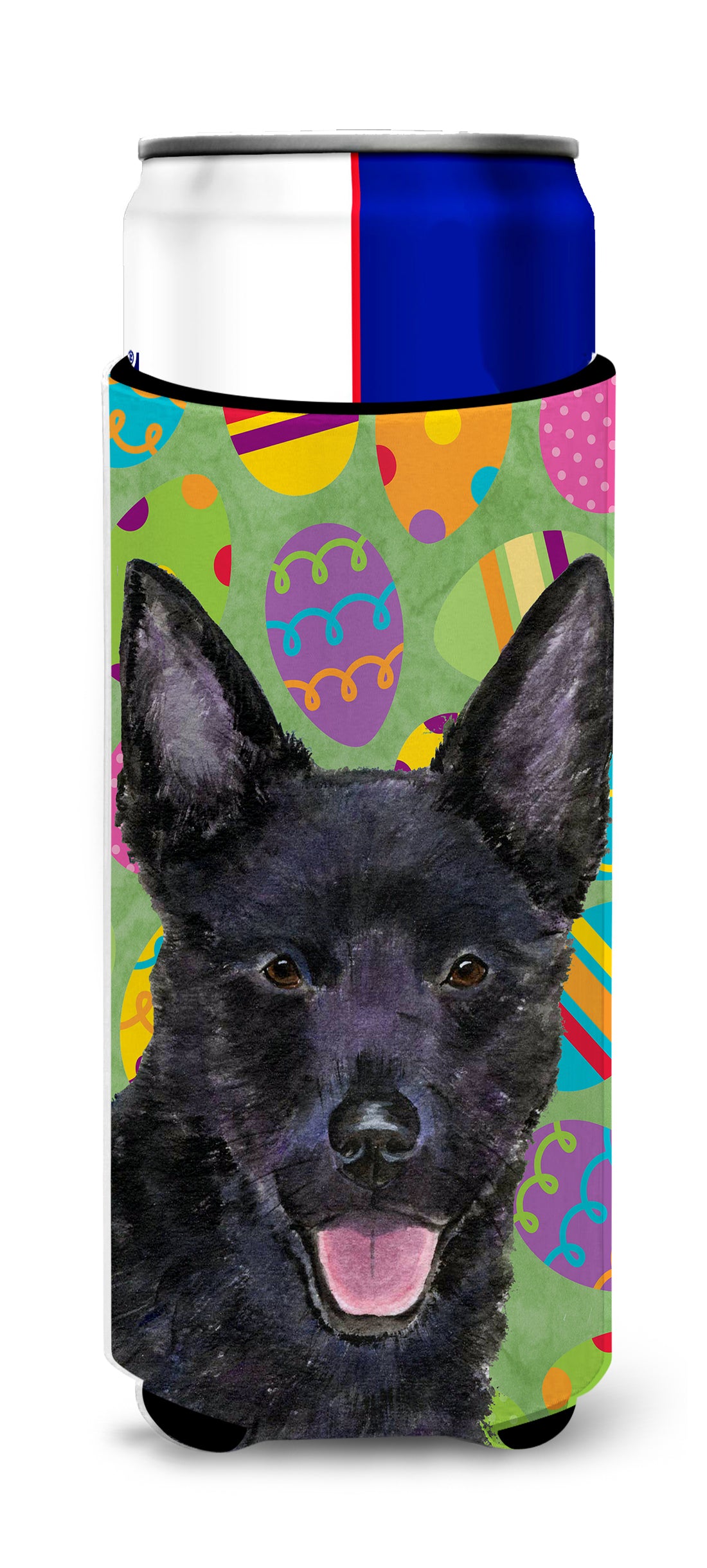 Australian Kelpie Easter Eggtravaganza Ultra Beverage Insulators for slim cans SS4843MUK.