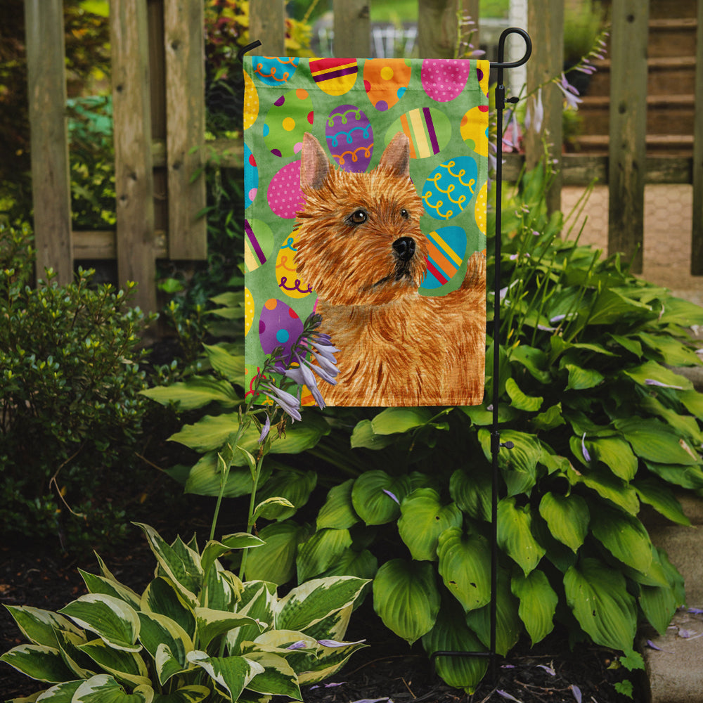 Norwich Terrier Easter Eggtravaganza Flag Garden Size  the-store.com.