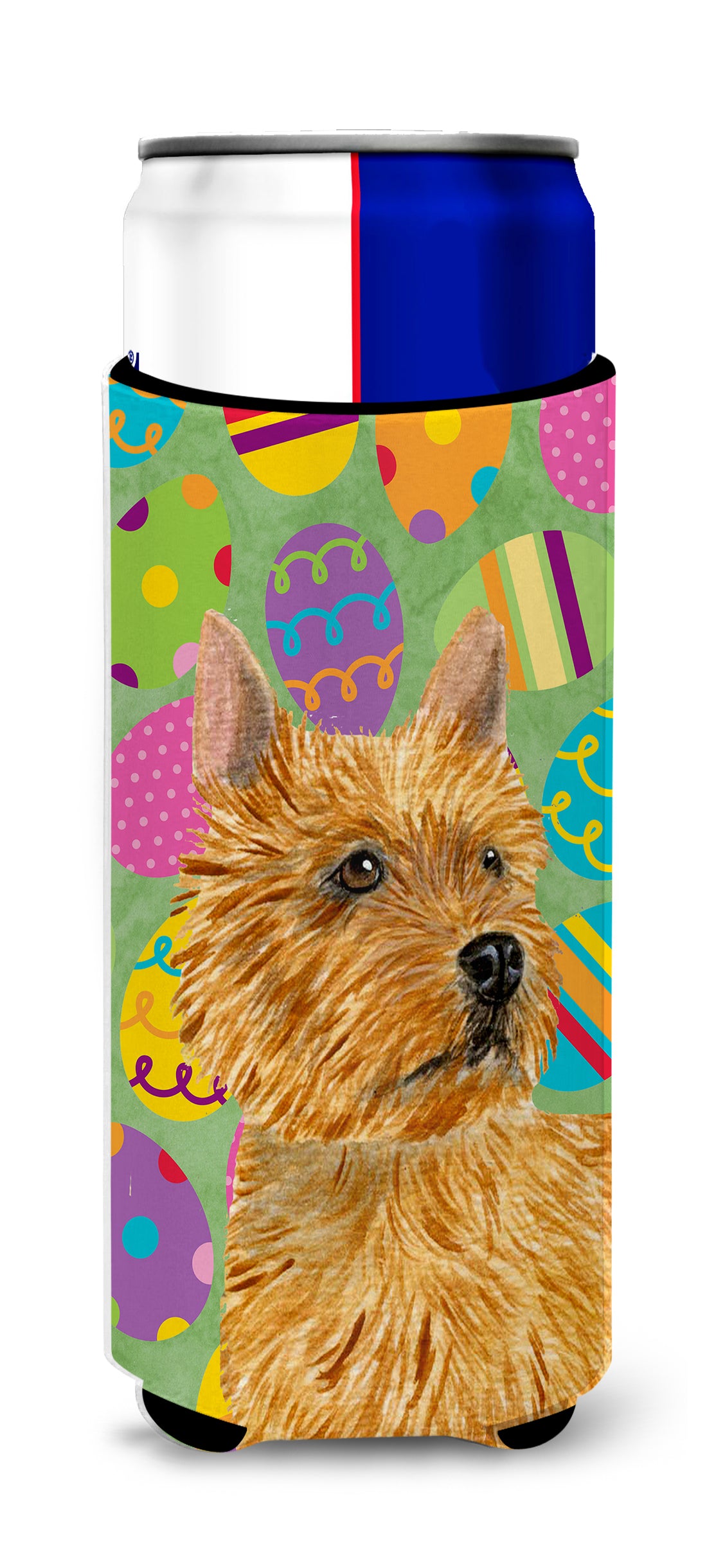 Norwich Terrier Easter Eggtravaganza Ultra Beverage Insulators for slim cans SS4844MUK.