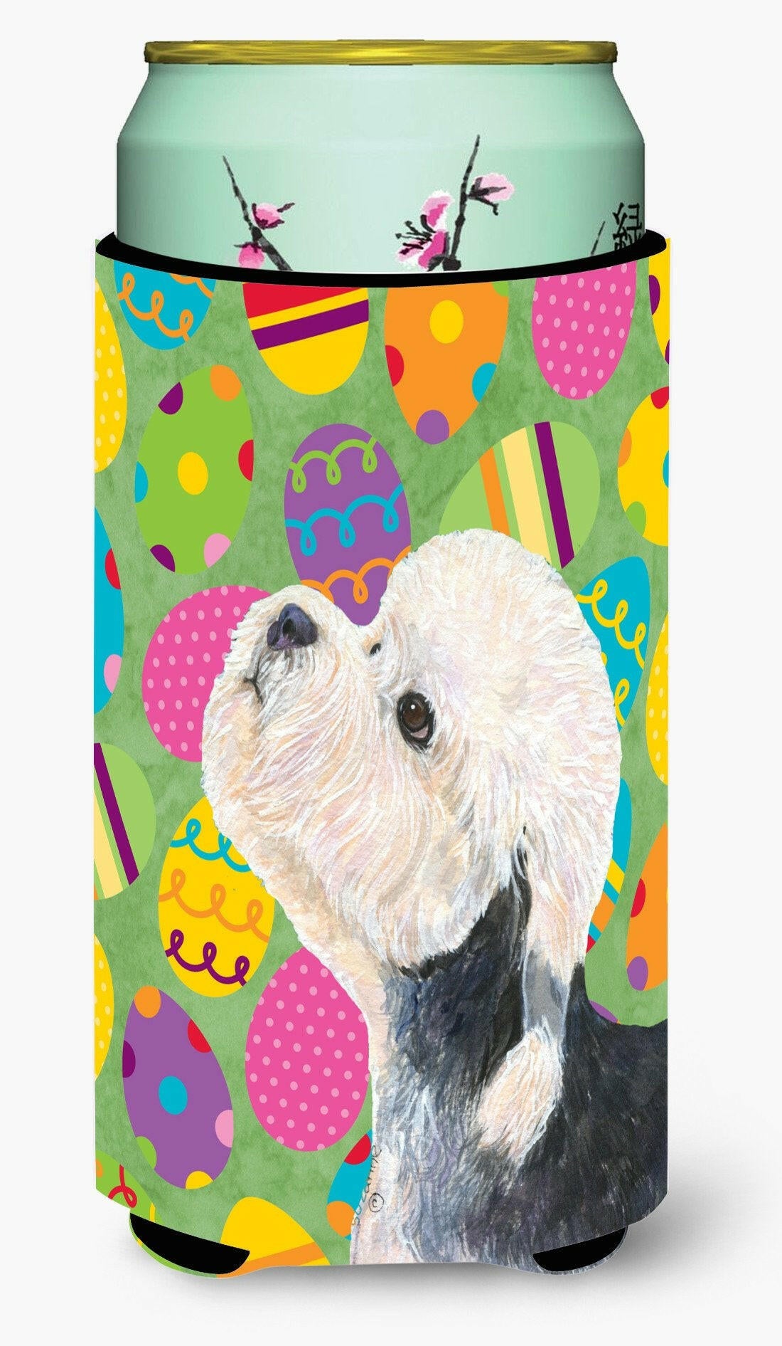 Dandie Dinmont Terrier Easter Eggtravaganza  Tall Boy Beverage Insulator Beverage Insulator Hugger by Caroline's Treasures