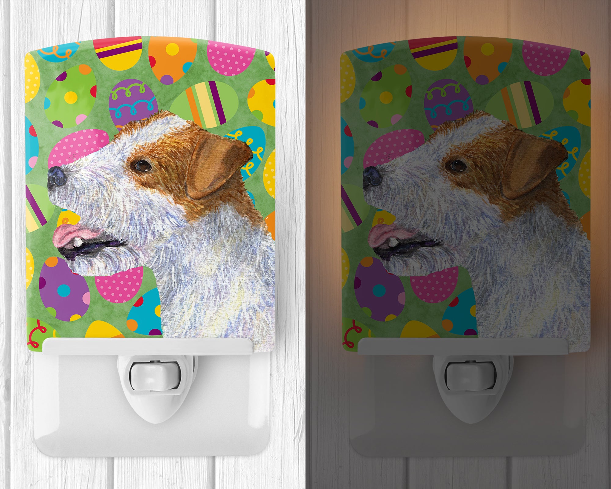Jack Russell Terrier Easter Eggtravaganza Ceramic Night Light SS4849CNL - the-store.com