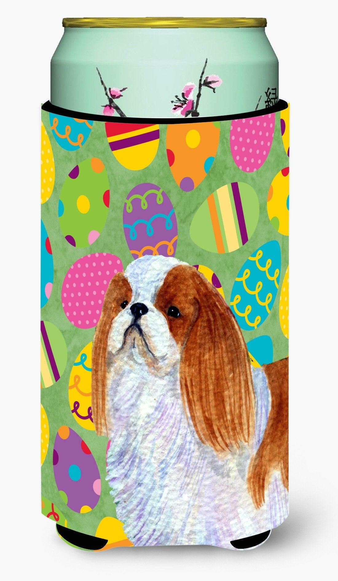 English Toy Spaniel Easter Eggtravaganza  Tall Boy Beverage Insulator Beverage Insulator Hugger by Caroline's Treasures