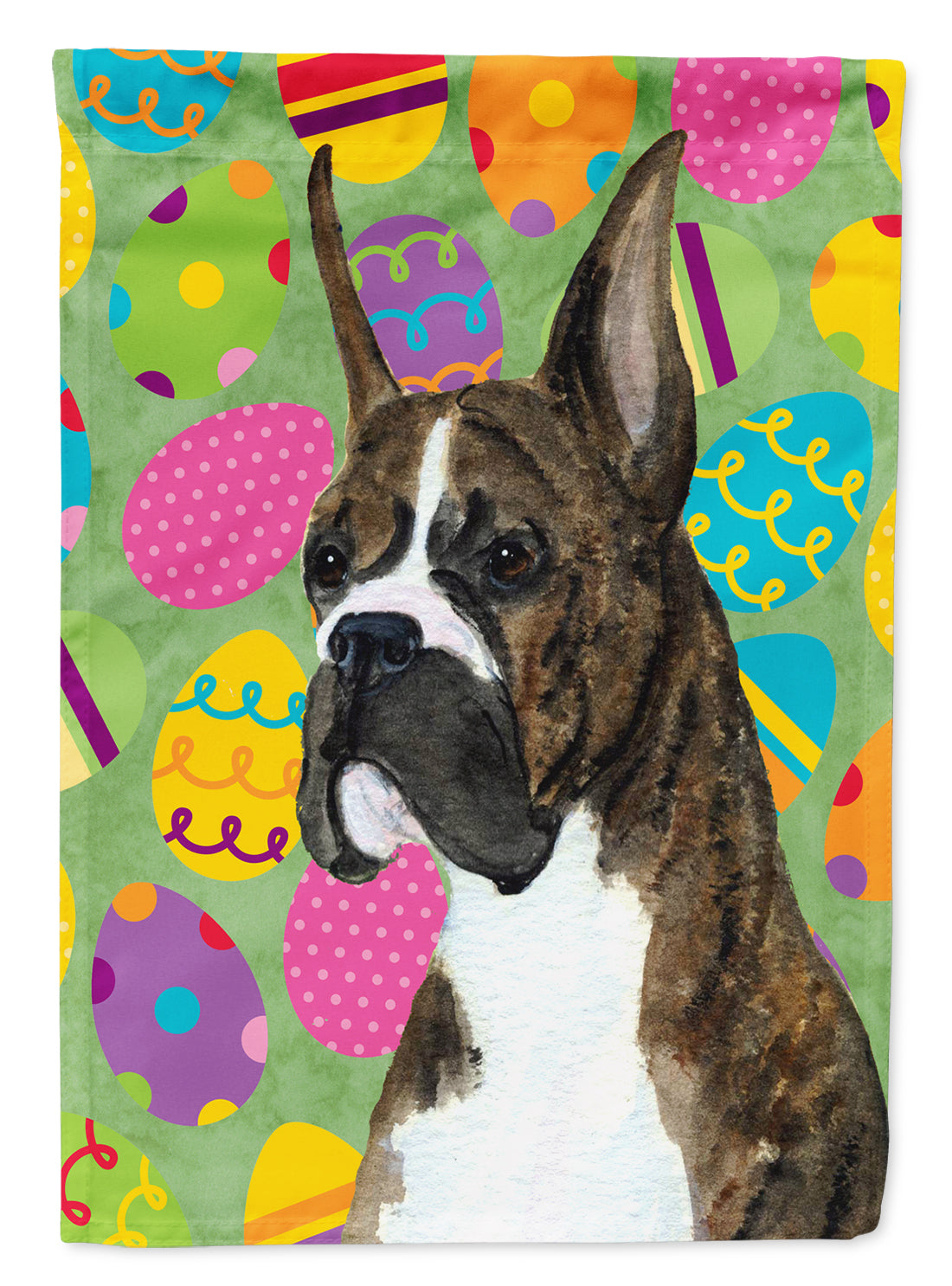 Boxer Easter Eggtravaganza Flag Garden Size  the-store.com.