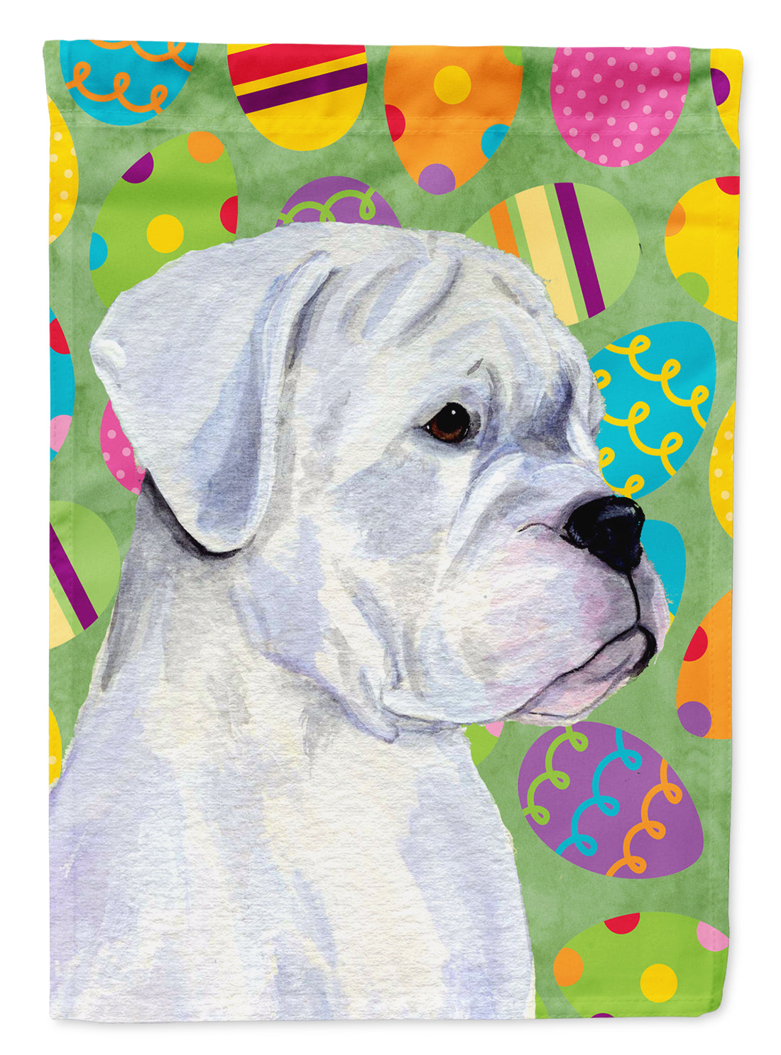 Boxer Easter Eggtravaganza Flag Canvas House Size  the-store.com.