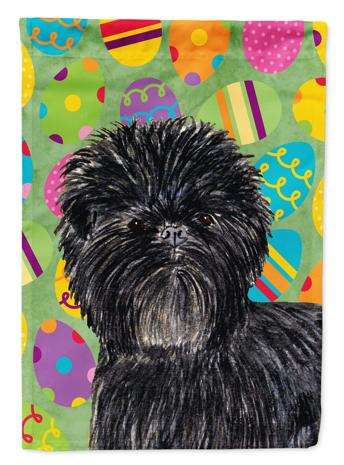 Affenpinscher Easter Eggtravaganza Flag Garden Size  the-store.com.