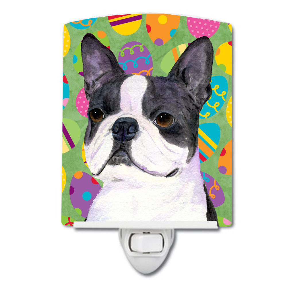 Boston Terrier Easter Eggtravaganza Ceramic Night Light SS4861CNL - the-store.com