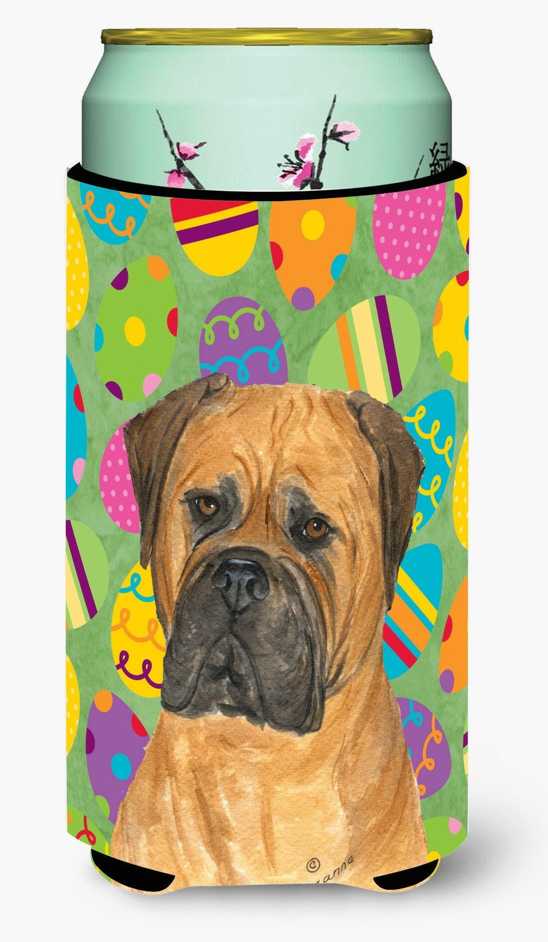 Bullmastiff Easter Eggtravaganza  Tall Boy Beverage Insulator Beverage Insulator Hugger by Caroline's Treasures