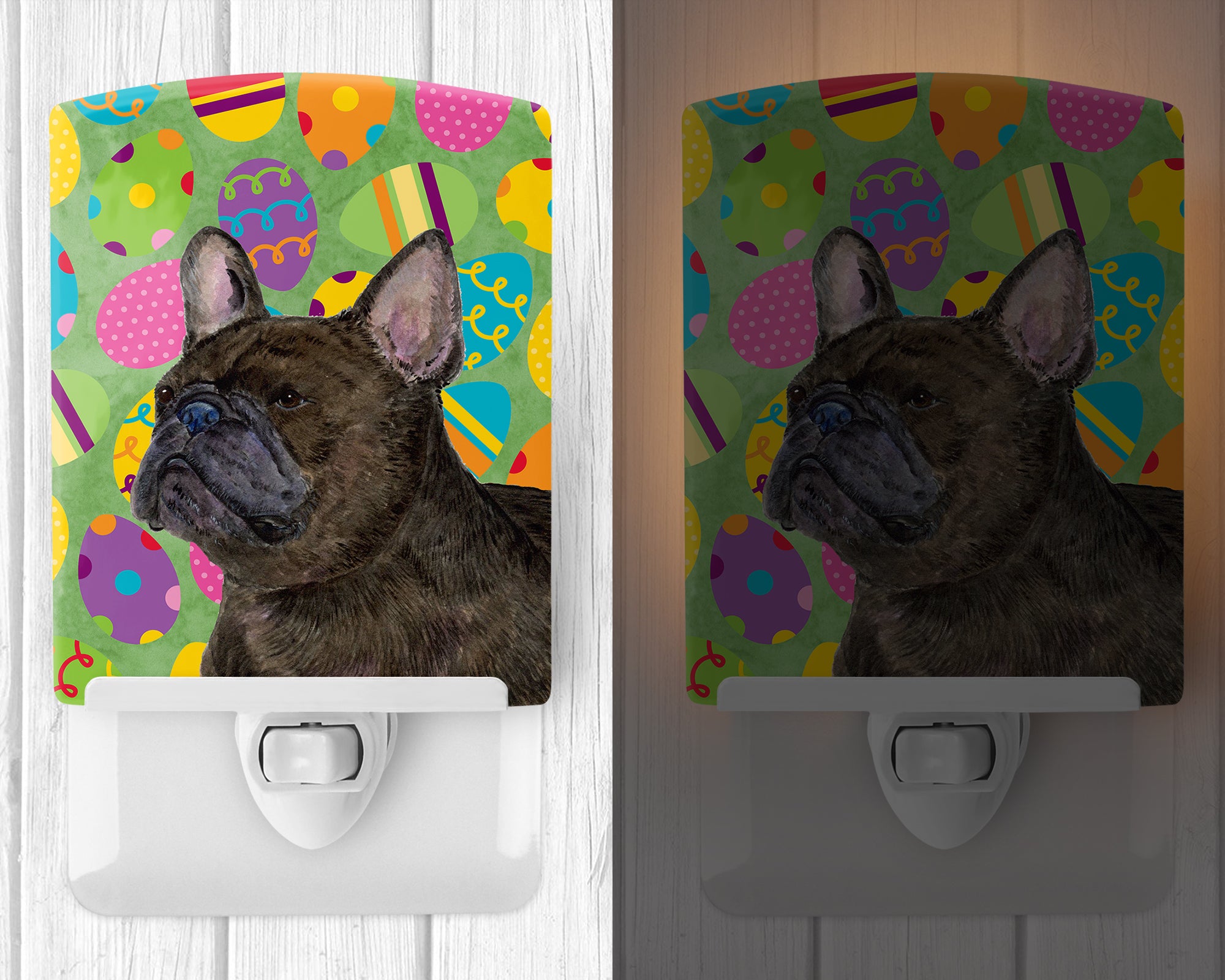 French Bulldog Easter Eggtravaganza Ceramic Night Light SS4864CNL - the-store.com