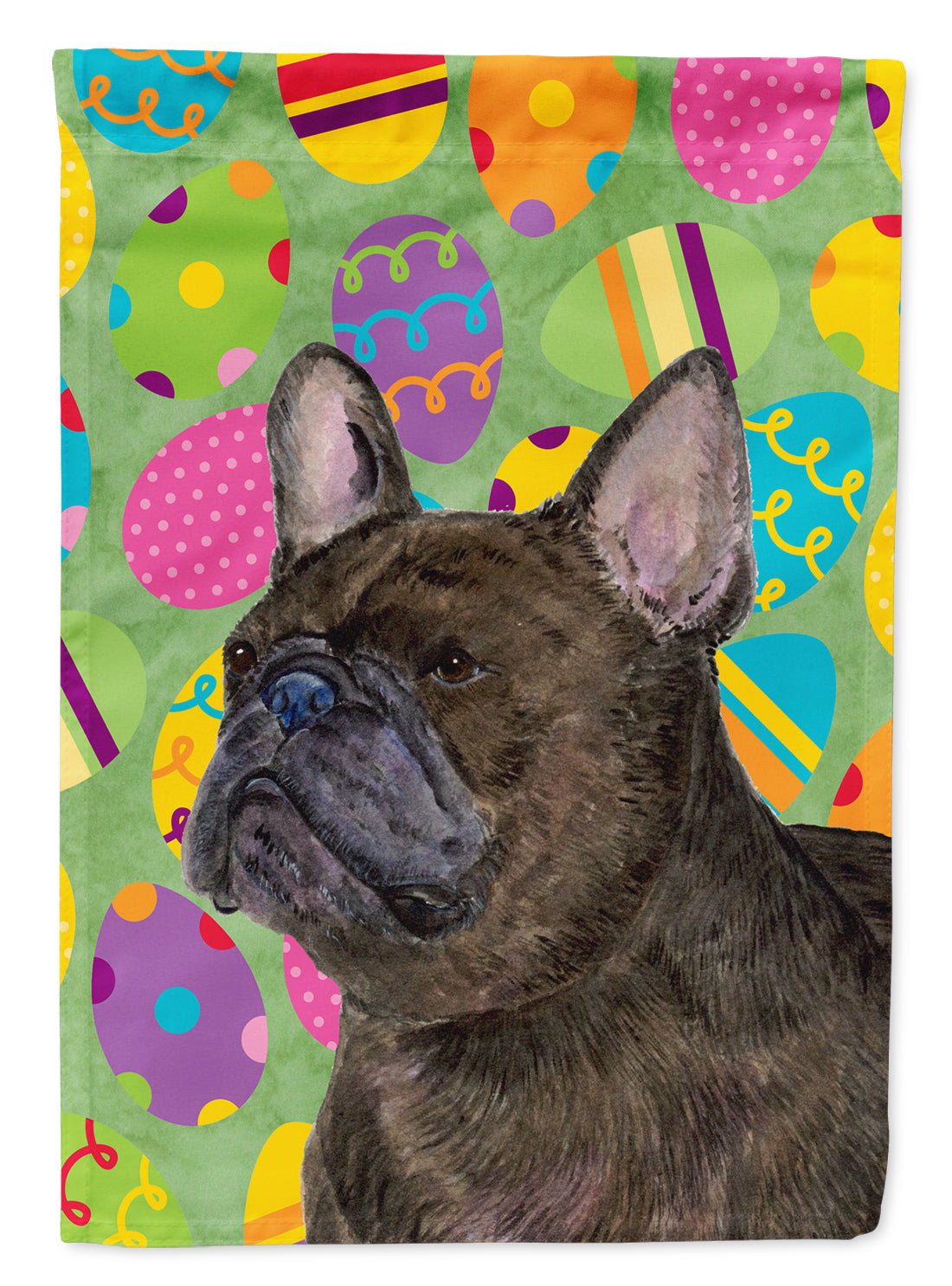 French Bulldog Easter Eggtravaganza Flag Garden Size  the-store.com.