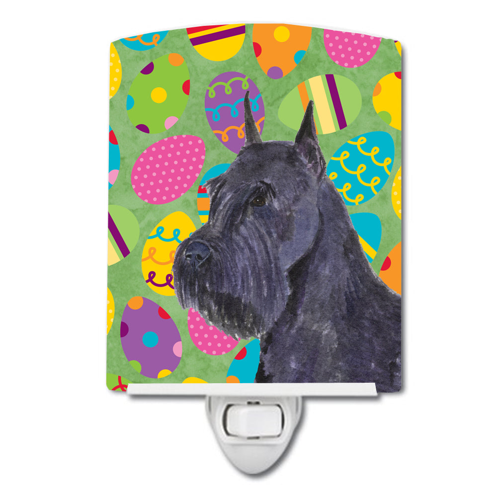 Schnauzer Easter Eggtravaganza Ceramic Night Light SS4868CNL - the-store.com