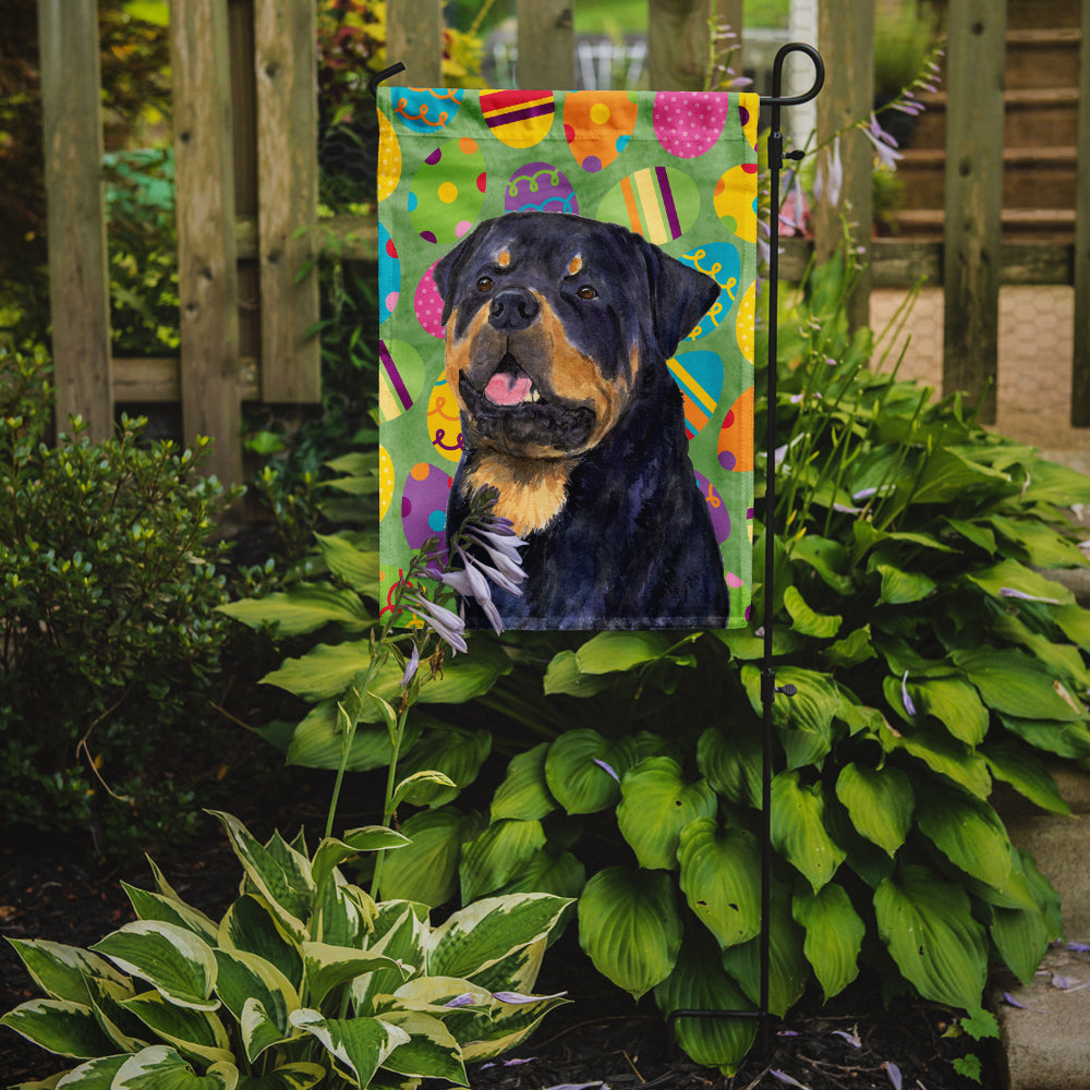 Rottweiler Easter Eggtravaganza Flag Garden Size  the-store.com.