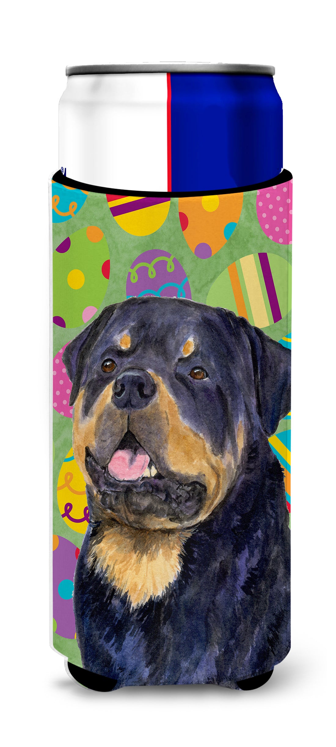 Rottweiler Easter Eggtravaganza Ultra Beverage Insulators for slim cans SS4869MUK.