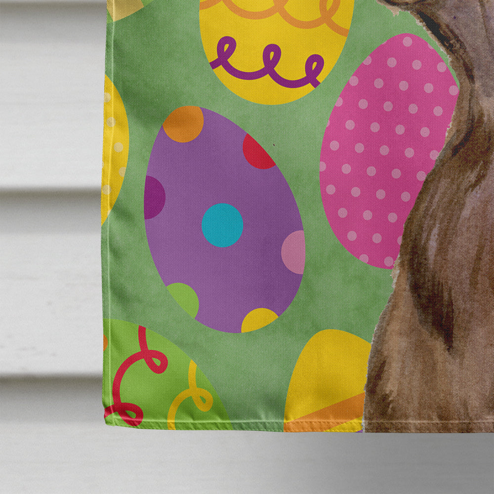 Field Spaniel Easter Eggtravaganza Flag Canvas House Size  the-store.com.