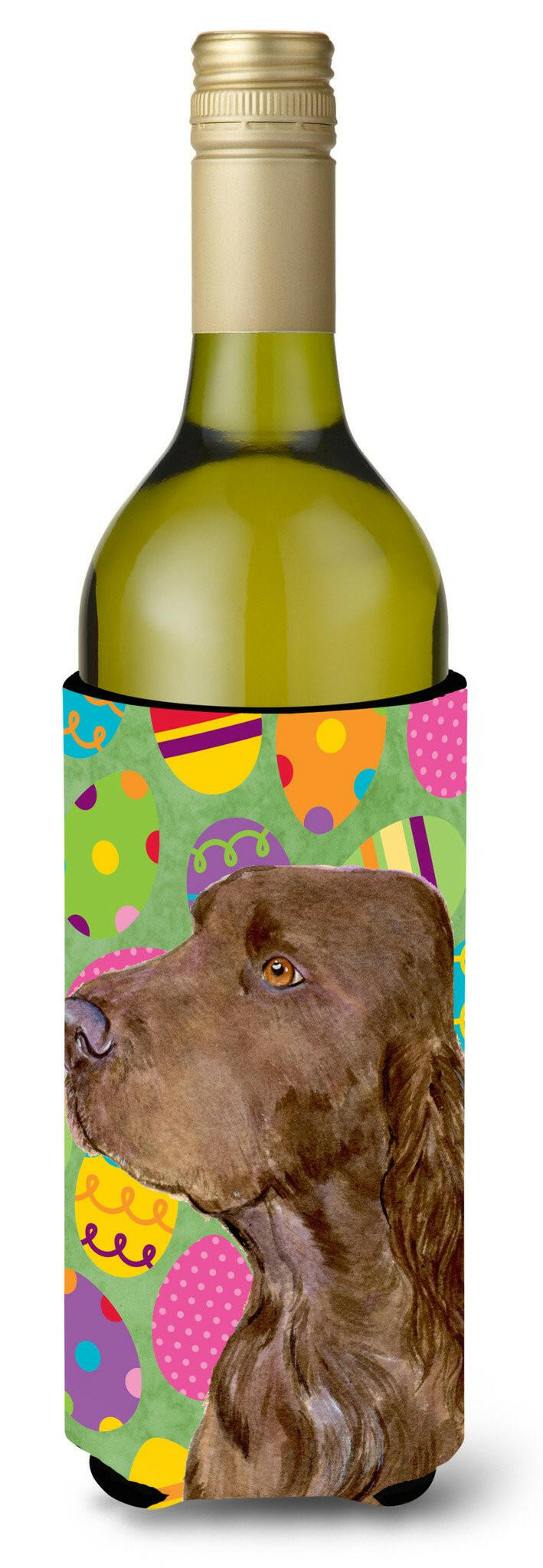 Field Spaniel Easter Eggtravaganza Wine Bottle Beverage Insulator Beverage Insulator Hugger by Caroline's Treasures