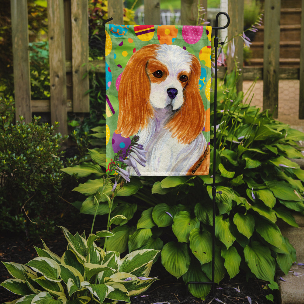 Cavalier Spaniel Easter Eggtravaganza Flag Garden Size  the-store.com.