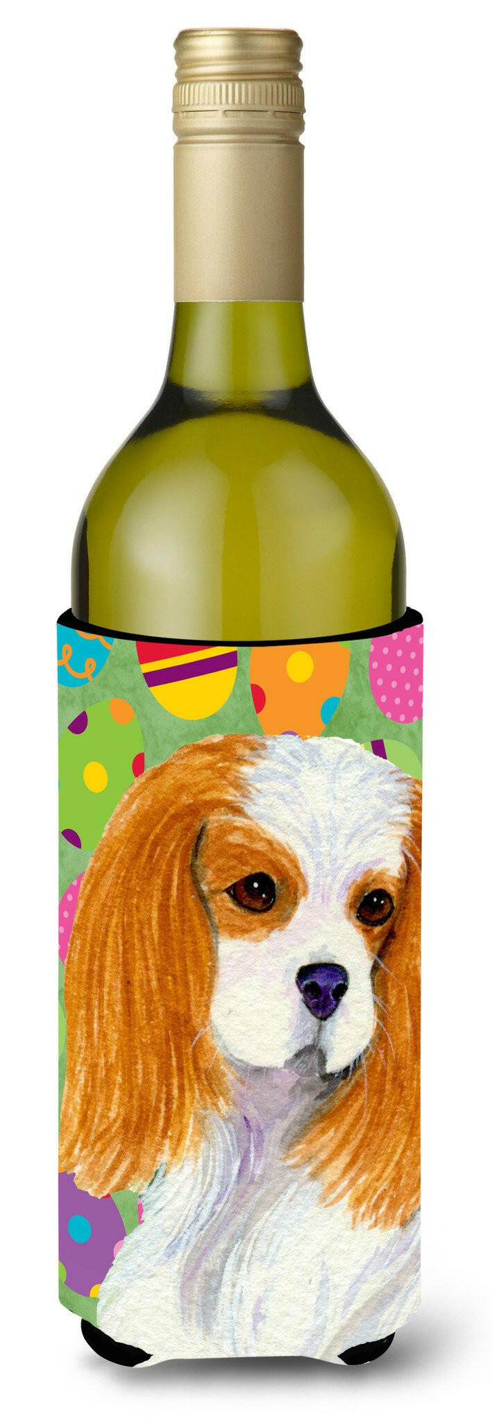 Cavalier Spaniel Easter Eggtravaganza Wine Bottle Beverage Insulator Beverage Insulator Hugger SS4872LITERK by Caroline's Treasures