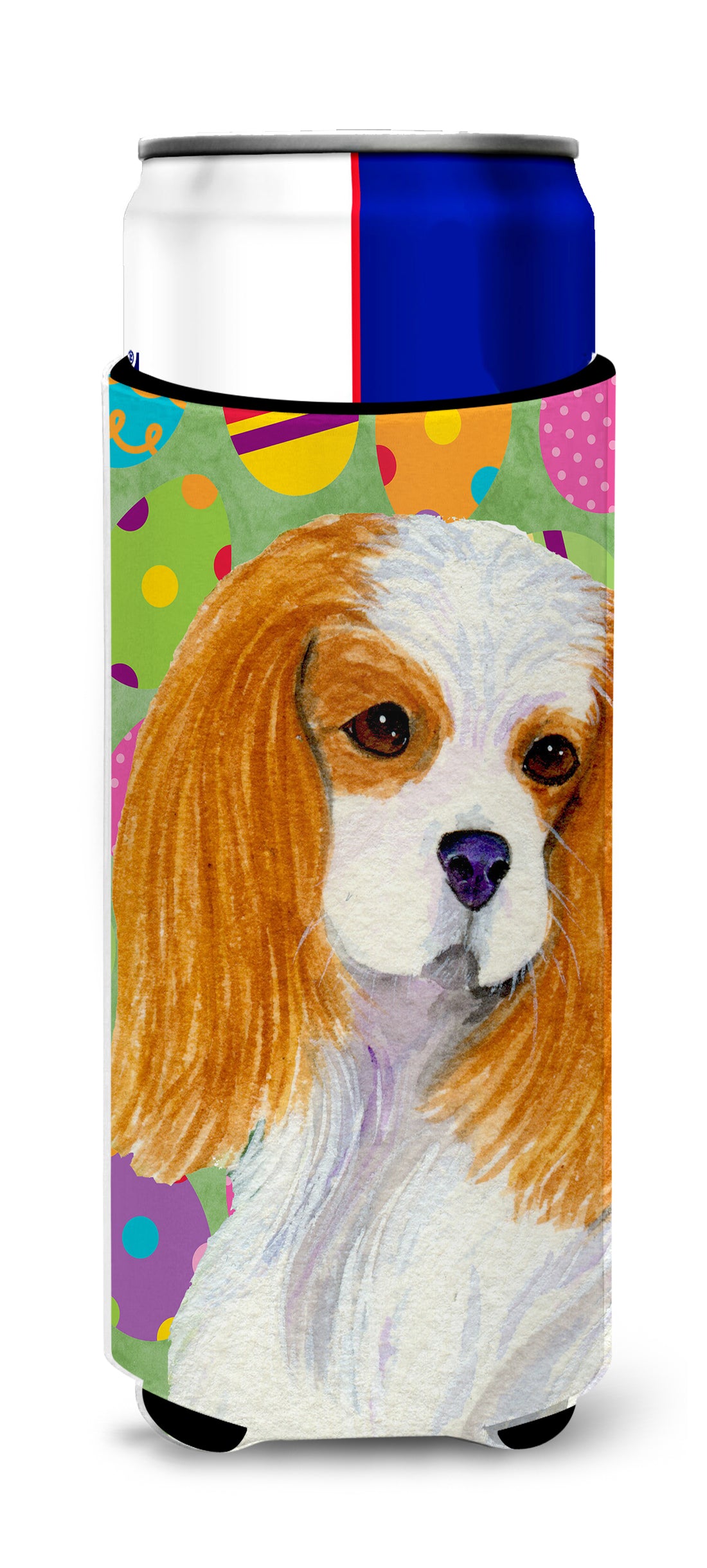 Cavalier Spaniel Easter Eggtravaganza Ultra Beverage Insulators for slim cans SS4872MUK.