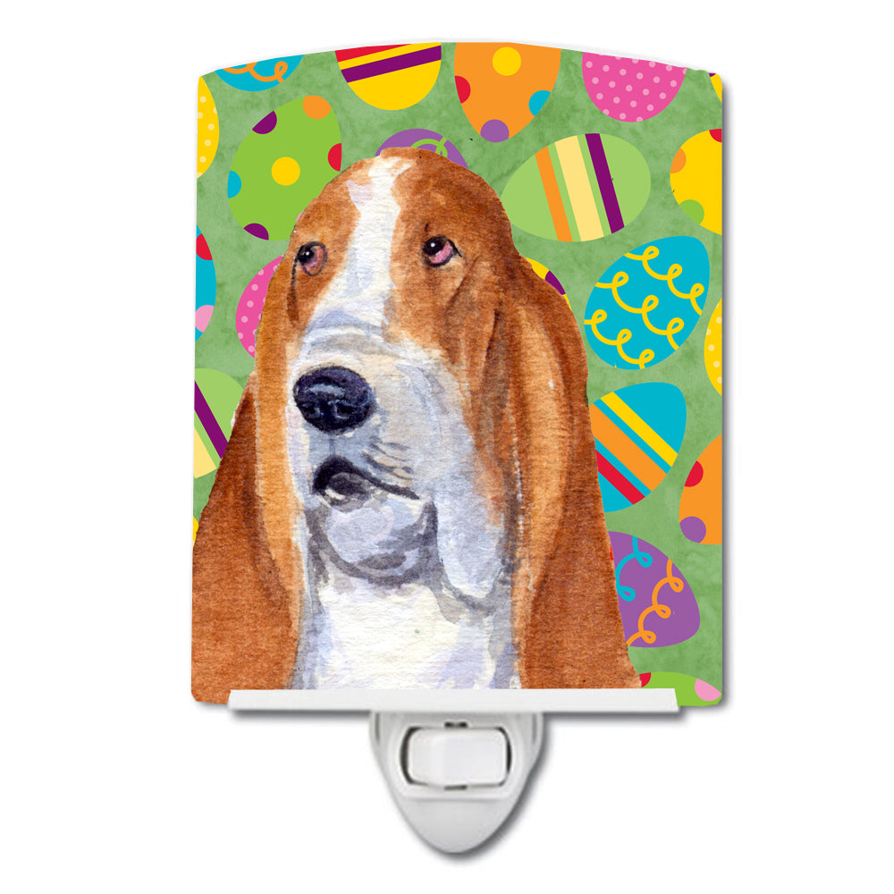 Basset Hound Easter Eggtravaganza Ceramic Night Light SS4873CNL - the-store.com