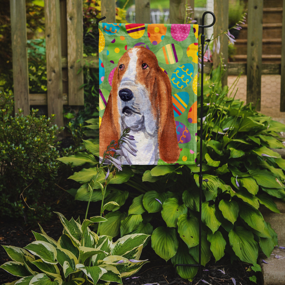 Basset Hound Easter Eggtravaganza Flag Garden Size  the-store.com.