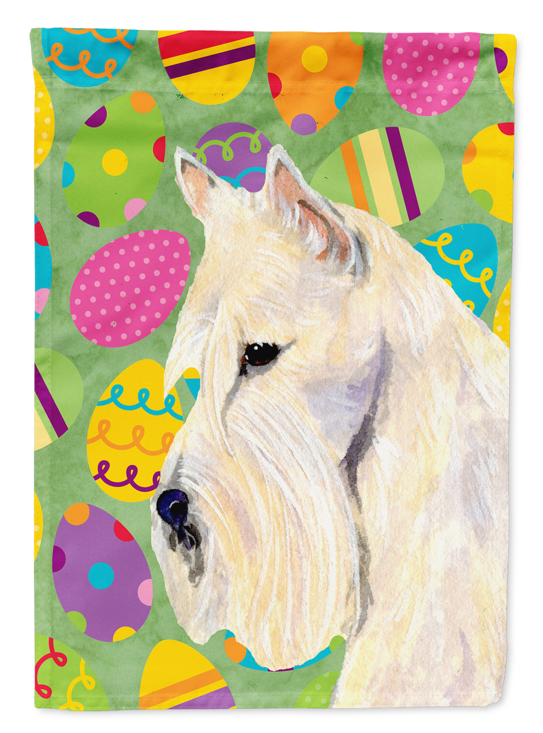 Scottish Terrier Easter Eggtravaganza Flag Canvas House Size  the-store.com.