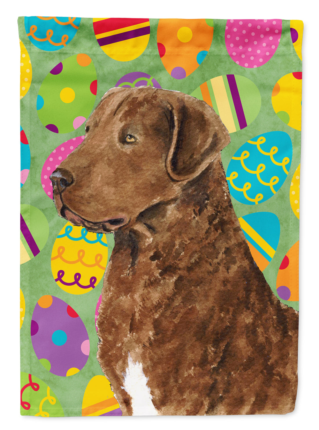 Chesapeake Bay Retriever Easter Eggtravaganza Flag Garden Size  the-store.com.