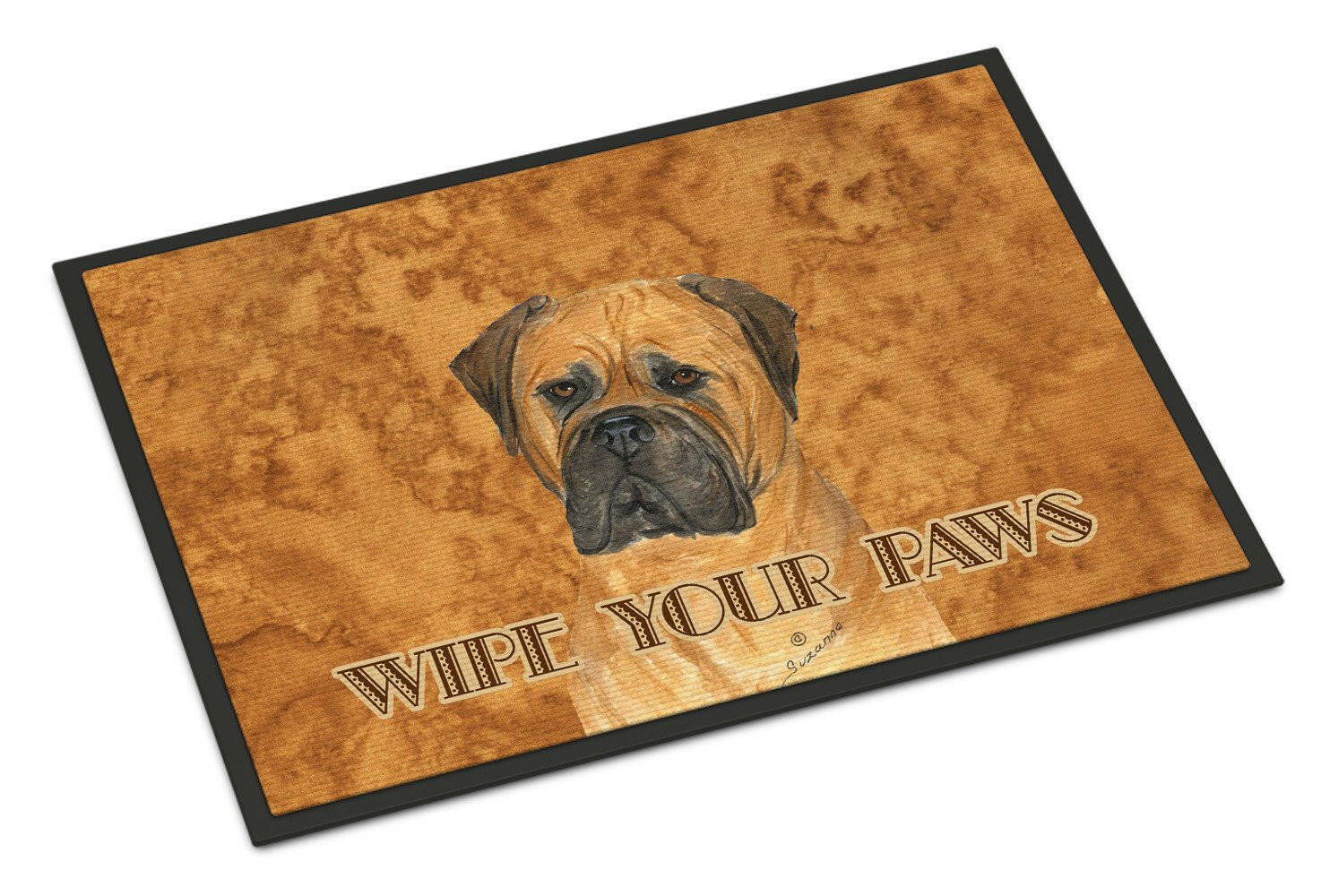 Bullmastiff Wipe your Paws Indoor or Outdoor Mat 24x36 SS4883JMAT - the-store.com