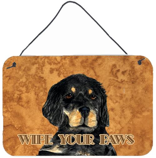 Gordon Setter Wipe your Paws Aluminium Metal Wall or Door Hanging Prints by Caroline&#39;s Treasures