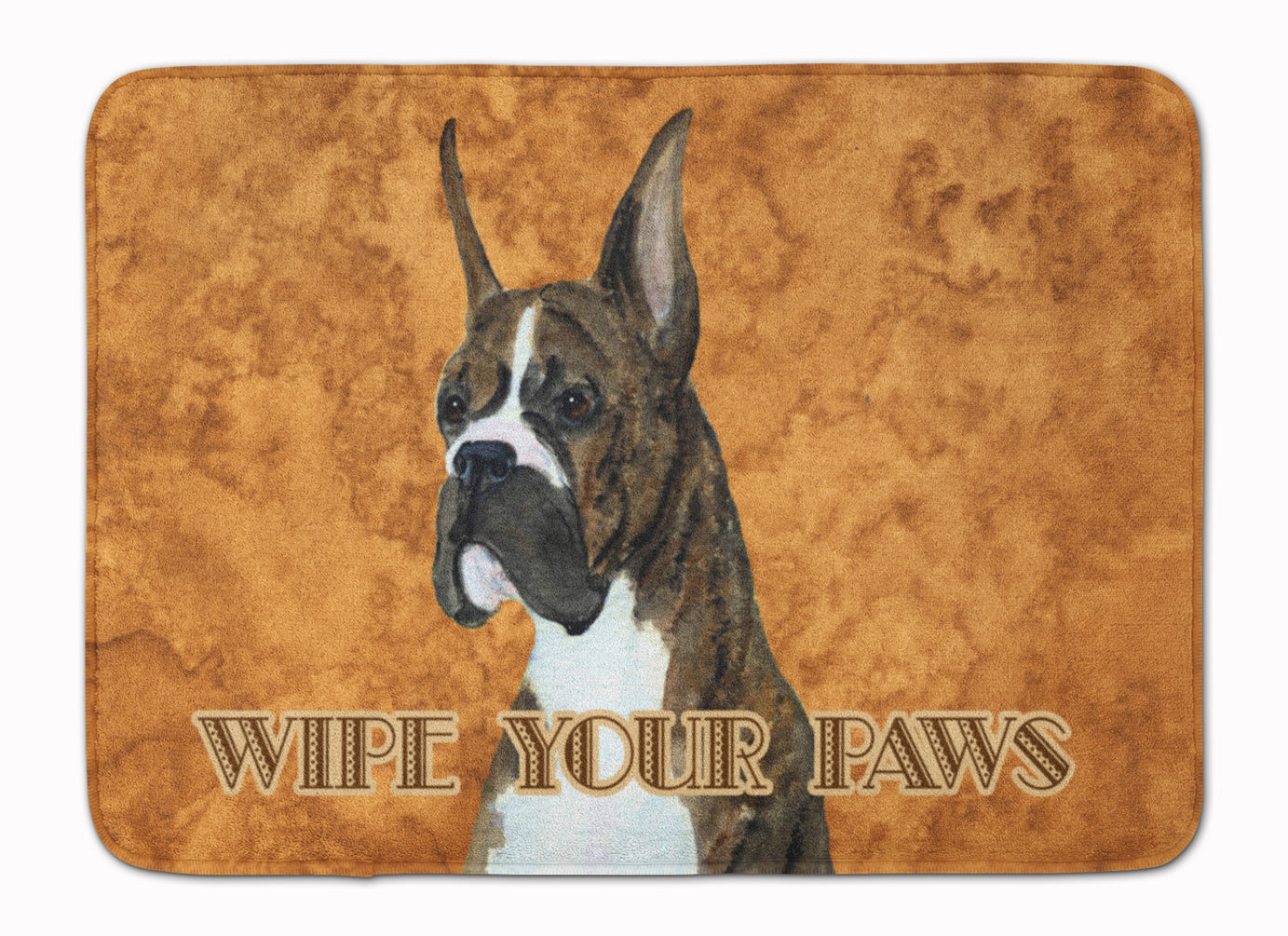 Brindle Boxer Wipe your Paws Machine Washable Memory Foam Mat SS4888RUG - the-store.com