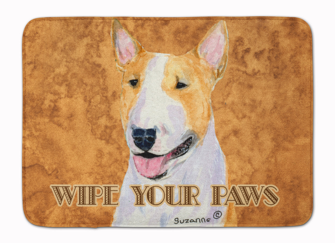 Bull Terrier Wipe your Paws Machine Washable Memory Foam Mat SS4890RUG - the-store.com